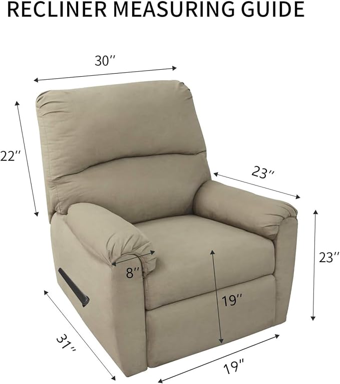 PureFit Reversible Recliner Chair Covers Couch Covers - Image 5