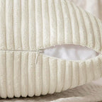 MIULEE Cream White Decorative Lumbar Throw Pillow Covers 12x20 Inch 2 Pack | - Image 5