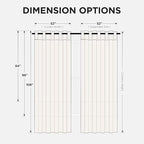 Joydeco 72 Inch 60% Blackout White Curtains 2 Panels, Elegant Semi Sheer - Image 6