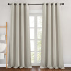 NICETOWN Natural Room Darkening Bedroom Curtains 96 inches Long, Grommet by NICETOWN