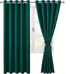 Blackout Curtains for Bedroom, 60 x 63 Inches Length, Hunter Green | Thermal - Image 8
