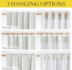 NICETOWN 100% Absolutely Blackout Linen Curtains - Image 6