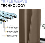 Simplebrand Brown Blackout Curtains - Image 5