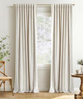 INOVADAY 100% Blackout Curtains 63 Inches Length 2 Panels Set, Back Tab/Rod by INOVADAY
