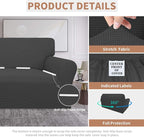 Easy-Going 100% Waterproof Loveseat Couch Cover Stretch Jacquard Sofa Cover | - Image 4