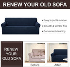 U-NICE HOME Oversized Stretch Couch Cover Slipcover, 1-Piece Sofa cover - Image 5