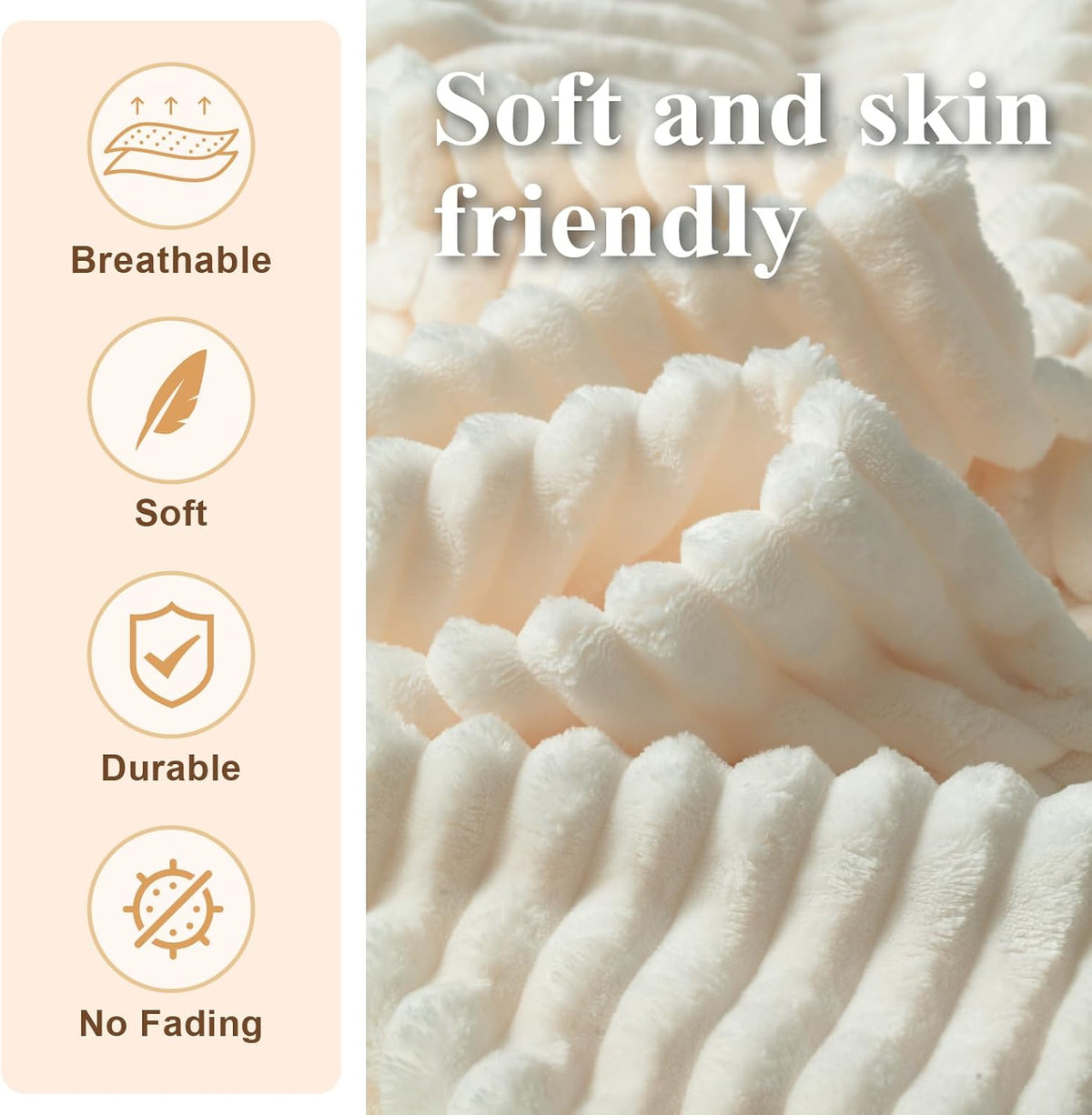 Premium Beige Bean Bag Chair for Adults with Armrest- Ultra Plush Memory Foam Lounge Sofa & Comfy Reading Nook Chair for Bedroom, Living Room & Dorm (White, Without Pedals)