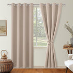 Blackout Curtains for Bedroom, 52 x 96 Inches Long, 2 Panels | Thermal - Image 8