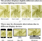 Lemon Sheer Curtains for Living Room 54 Inch Length 2 Pcs, Solid Color Voile - Image 4
