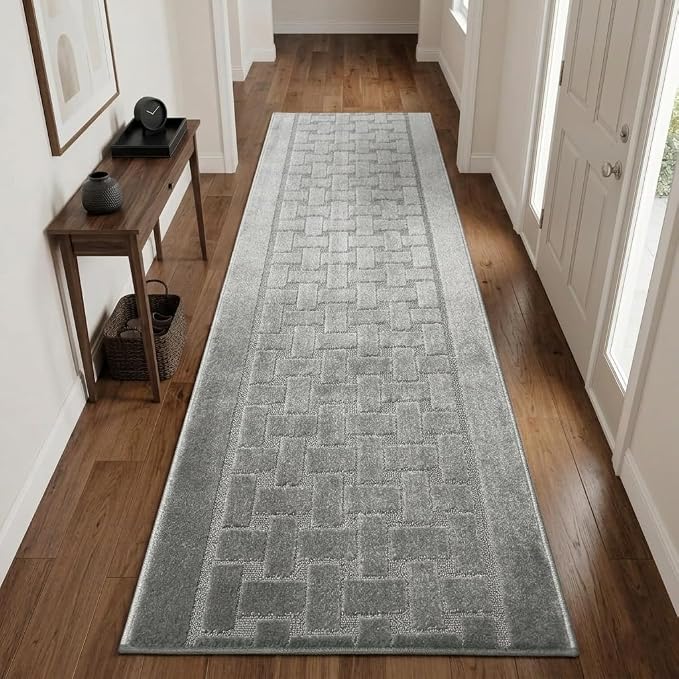 Runner Rug 28 ft, Extra Long Non-Slip Washable Rug, Rubber Backing, Rolled in - Image 7
