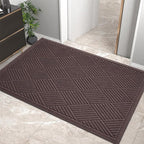 Sturdy Front Door Mat, Absorbent Muddy Dirt Resist Welcome Door Mats Outdoor by HIYARD