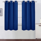 Blackout Curtains 40 x 63 inch/Royal Blue Curtains Set of 2 Panels/Thermal by Lemomo