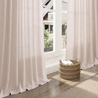 Natural White Linen Curtains 120 Inches Long - Image 5