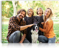 Custom Canvas Prints with Your Photos - Personalized Pictures Print, Customized Photo Gifts, Wall Art Poster Canvas Printing for Wedding, Family, Baby, Pets, Home Office Decor, Wrapped Frame 16x12