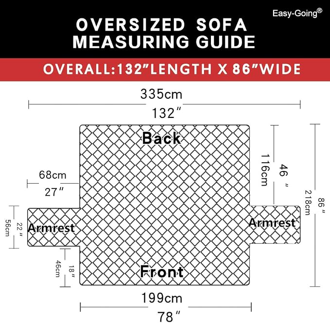 Easy-Going Reversible Couch Cover, 3 Cushion Sofa, Chocolate/Beige | Machine - Image 6