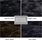 SERISSA 2x6 Fluffy Black Faux Fur Area Rug - Image 6