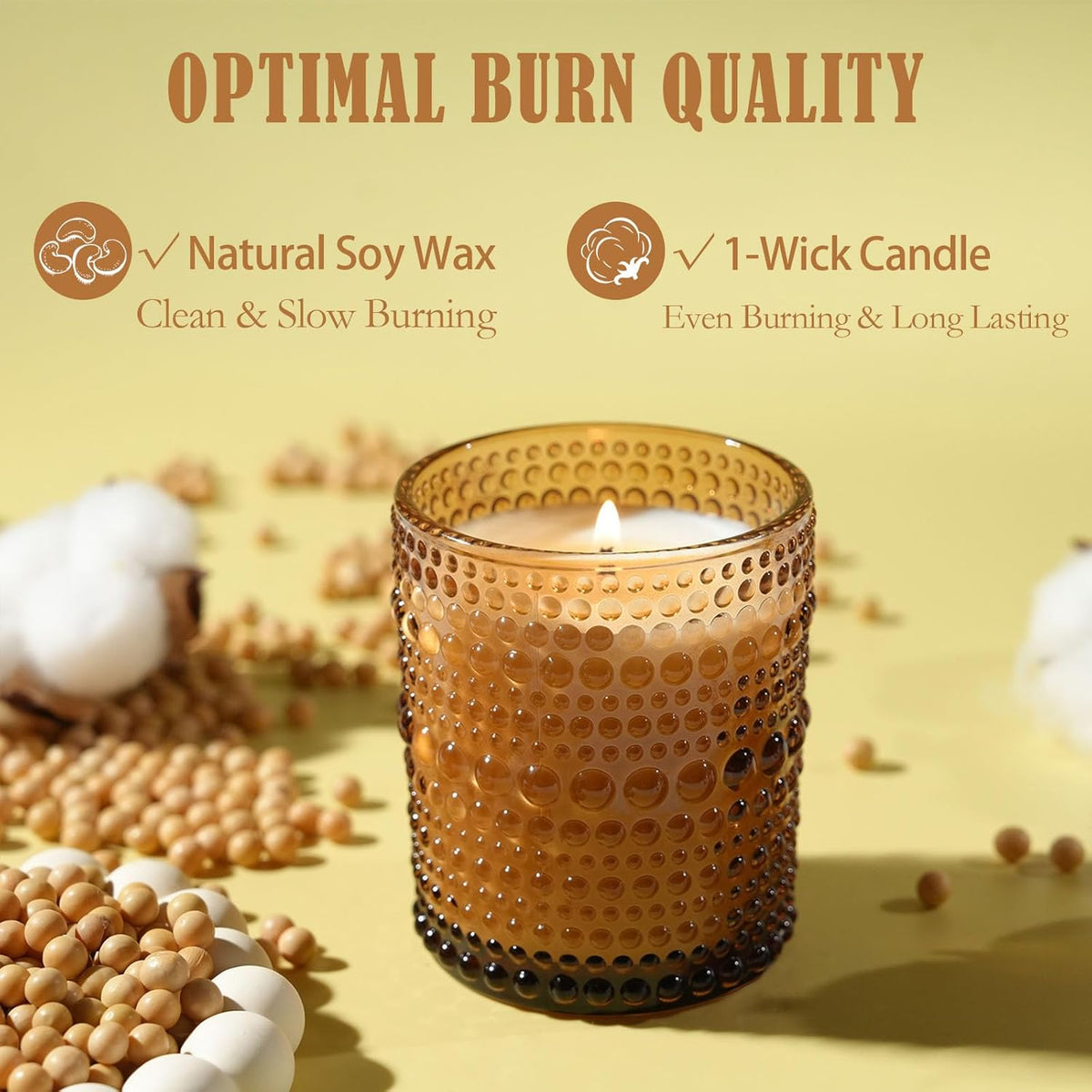 Scented Candles, Soy Scented Candle for Home Large Jar Candles, Over 25 Hours Christmas Candles Ideal Holiday Gift