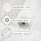 Chicrug Soft Runner Rug for Bedroom Living Room Plush Fluffy Rug 2x10 | Shag - Image 7