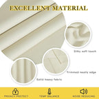NICETOWN Beige Blackout Sliding Door Curtains - Image 4