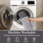 RESARE Waffle Bath Mat for Bathroom, Non Slip Bathroom Rugs 18x30 Dark Grey | - Image 6