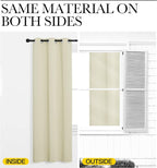 NICETOWN Beige Room Darkening Curtains 78" Long - Image 6