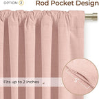 INOVADAY 100% Blackout Linen Curtains - Image 4