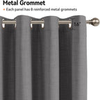 Curtains, Dark Gray, 2 Panels, Grommet Top, Thermal Insulated, Full Light - Image 5