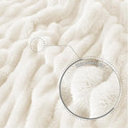 Exclusivo Mezcla Striped Queen Size Fleece Blanket - Image 5