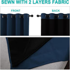 NICETOWN 100% Blackout Blinds, Laundry Room Decor Window Treatment Curtains - Image 5
