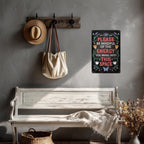 Heuhuww Vintage Positive Energy Metal Sign-Please Be Mindful of the Energy You Bring Into This Space Wall Decor for Home Yoga Cafes Bedroom Good Vibes Only Sign 8"x12"(H25)