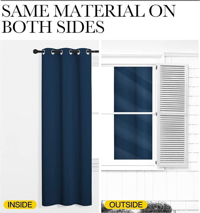 NICETOWN Patio Blackout Curtains - Image 6