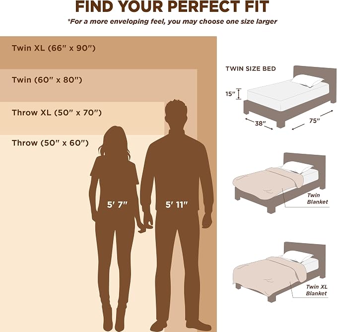 Bedsure Soft Twin Blanket for Bed Decor Gifts Black 60"x80" | Birthday Gifts - Image 7