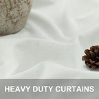 Black Out Curtains 72 Inch Long 2 Panel Burg Lightweight Faux Linen Cute - Image 3