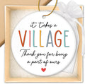 HEXMOZ Thank You Gifts for Women Men - Teacher Appreciation Gifts - Nurses Week Gift - Appreciation Gift for Teacher Nurse Coworker Employee Daycare Provider Nanny Babysitter - Christmas Ornament