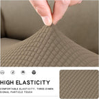 Easy-Going Stretch 1 Piece Loveseat Couch Cushion Cover - Image 3