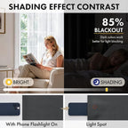 MIULEE 4 Panels Set Grey Blackout Curtains 63 Inch Length Bedroom | Thermal - Image 3