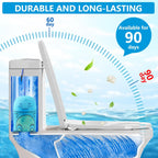 Toilet Bowl Cleaners Bottle Bathroom Toliet Bowl Cleaner with Fresh Ocean Scent Cute Dinosaur Shaped Toilet Tank Cleaner (Blue)