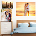 YUNART Ship Next Day - Custom Canvas Prints with Your Photos, Personalized Canvas with Pictures Print for Wall Art Bedroom, Customized Photo Gifts for Couple Men Women Mom Baby Dog Family - 10"x10"