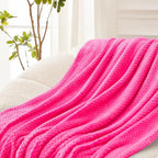 Exclusivo Mezcla Large Waffle Fleece Throw Blanket - Image 4