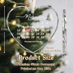 First Christmas Married Ornament 2025, Custom Wedding Crystal Glass Ornament with Photo, Name or Date, Personalized Wedding or Bridal Shower Gifts for Newlyweds