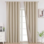 Joydeco 90 Inch Blackout Curtains by JOYDECO