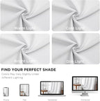 Joydeco 90 Inch 60% Blackout White Curtains 2 Panels, Elegant Semi Sheer - Image 9