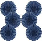 Blue Party Decorations,Blueberry Party Decorations Decorations Party Paper Fans Bulk 16in,Graduation Decoration Classroom Decor, Western Themed Party Decorations 30 Color DIY Set （Deep Blue）