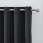 Blackout Curtains 66 x 84 inch/Black Curtains Set of 2 Panels/Thermal Insulated - Image 7