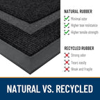 OLANLY Half Circle Front Door Mat Outside 47x32 All-Season Rubber Doormat | - Image 4