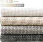 MIULEE Soft Decorative Chenille Pillow Covers Gray 20x20 Pack of 4 | Minimalist - Image 6