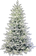 5 Foot Pre-lit Snow Angel Blue Spruce Flocked Artificial Christmas Tree (5ft Pre-lit)