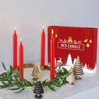 Red Candles Set of 40, 4" Red Spell & Chime Candles, Unscented Mini Taper Candle for Witchcraft, Wiccan Altar, Magic Tools, Rituals, Prayer, Meditation and Christmas Party Decoration