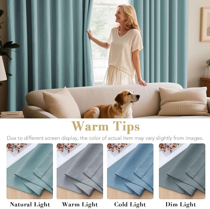 H.VERSAILTEX Window Treatment Blackout Thermal Insulated Room Darkening Solid - Image 5