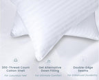 Threadmill Bed Pillows Queen Size Set of 2 | Soft Down Alternative Cooling Bed Pillow for Sleeping | Soft Pillows for Bed | 20x30 Hotel Pillow, Queen Pillows 2 Pack for Back, Stomach or Side Sleepers